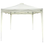 Gazebo Aktive 300 x 250 x 300 cm Tyg Stl Vit