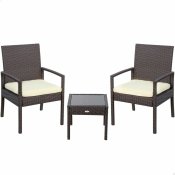 Set med bord och 2 f�t�ljer Aktive 54,5 x 56 x 79 cm
