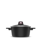 Kastrull med lock Taurus KCK4020 Svart 2 L 20 cm