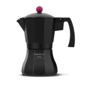 Italiensk Kaffepanna Taurus Black Moments 3 Svart Aluminium 3 Cs