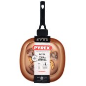 Slt stekpanna Pyrex Action Fyrkantig Metall  28 cm