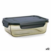 Hermetisk matlda Bidasoa Infinity Rektangulr 1,5 L Gul Glas (1