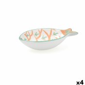Snacksskl Quid Kaleido Vit Keramik 14 x 9 x 3 cm (4 antal)