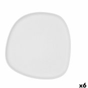 Platt skl Bidasoa Fosil Vit Keramik 26,3 x 25,5 x 2,4 cm (6 ant