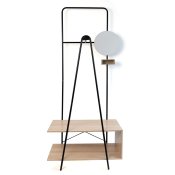 Kldhngare med spegel Vinthera Moa Svart Beige Metall Tr MDF 7
