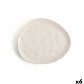 Platt skl Bidasoa Cosmos Vit Keramik 23 cm (6 antal)