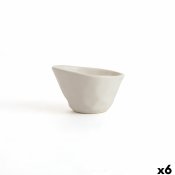 Snacksskl Bidasoa Cosmos Vit Keramik 12 cm (6 antal)