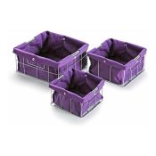Set med stapelbara frvaringsldor Versa VS-10650020 26 x 12 x 2
