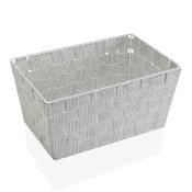 Multifunktionell korg Versa 20 x 15 x 30 cm Vit Svart