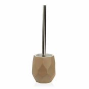 Toalettborste Versa Amanda Beige Harts (11,2 x 37 x 11,2 cm)