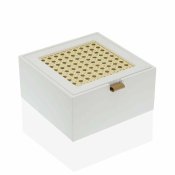 Smyckeskrin Versa Fyrkantig Vit (16 x 8 x 16 cm)