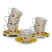 Teskszlet Versa Flandes Porslin 9 x 14 x 14 cm 10,5 x 8 x 6 cm