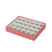 Smyckeskrin Versa Rd Polyester Papp 19 x 4 x 25 cm