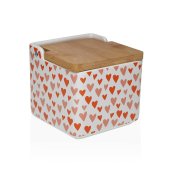 Saltkar med lock Versa Amore Keramik Dolomite 12,2 x 11,5 x 12,2