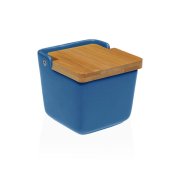 Saltkar med lock Versa Bl Keramik 8,8 x 8,5 x 8,8 cm