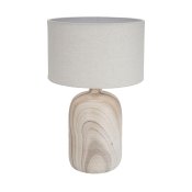 Bordslampa Versa linne Keramik 40 W 32,5 x 52 cm Rustik