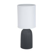 Bordslampa Versa Svart Bomull Keramik 40 W 15 x 36 cm