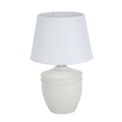 Bordslampa Versa Aurelia Vit Bomull Keramik 40 W 20 x 31,5 cm