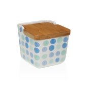 Saltkar med lock Versa Keramik 8,8 x 8,5 x 8,8 cm
