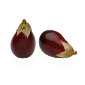 Saltkar och pepparkar Versa Keramik Dolomite Aubergine 8,5 X 5,3