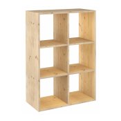 Bokhylla Astigarraga Dinamic 6 Brun Naturell Furu 70,8 x 33 x 10