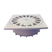 Avlopp Tecnoagua T-88 PVC 10,5 x 10,5 x 4,4 cm  4 cm Vertikalt