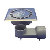Avlopp Tecnoagua T-88 VHI PVC Rostfritt stl 16,5 x 16,5 x 5 cm