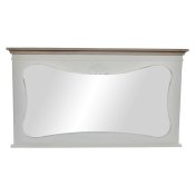 Vggspegel DKD Home Decor Vit Naturell 105 x 64 x 4,5 cm