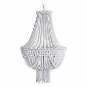 Taklampa DKD Home Decor Vit Metall Tr MDF 40 W 220 V 50 x 50 x