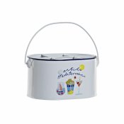 Ishink DKD Home Decor Vit Multicolour Metall 24,5 x 17 x 13 cm