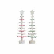 Julgran DKD Home Decor Tr MDF (2 pcs) (11 x 11 x 41 cm)