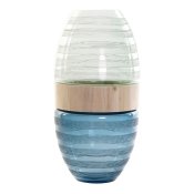 Vas DKD Home Decor Bl Mint Tr Glas Modern (21 x 21 x 43 cm)