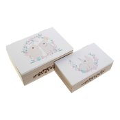 Uppsttning med Dekorativa Ldor DKD Home Decor Tr MDF (17 x 12