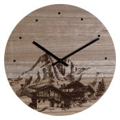 Vggklocka DKD Home Decor 8424001759712 Svart Tr Tr MDF Berg 3