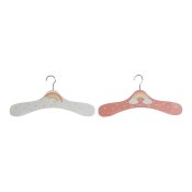 Hngare DKD Home Decor Tr MDF Regnbge (2 pcs) (35 x 1 x 19 cm)