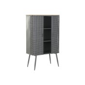 Bokhylla DKD Home Decor Naturell Gr Metall Tr 2 Hyllor (79 x 3