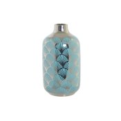 Vas DKD Home Decor 13 x 13 x 26 cm Porslin Turkos Orientalisk Kr