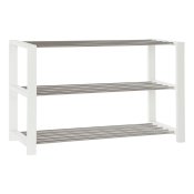 Skostll DKD Home Decor 8424001835041 Vit Multicolour Silvrig Tr