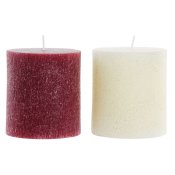 Ljus DKD Home Decor Jul (9 x 9 x 10 cm) (2 antal)