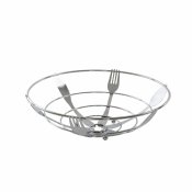 Fruktskl DKD Home Decor Silvrig Metall Plast