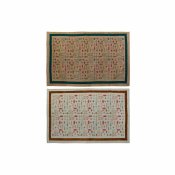 Matta DKD Home Decor 160 x 230 x 0,4 cm Polyester Vit Ikat Boho