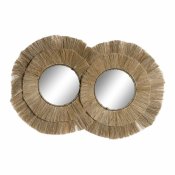 Vggspegel DKD Home Decor Naturell Bali 117 x 6 x 77 cm