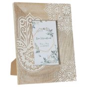 Fotoram DKD Home Decor Brun Tr Plast Mangotr Indier 20 x 2 x 2