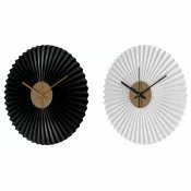Vggklocka DKD Home Decor Vit Svart Vit/Svart Jrn Plast Modern