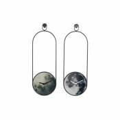 Vggklocka DKD Home Decor Glas Gr Jrn (20 x 4.5 x 60 cm) (2 pc