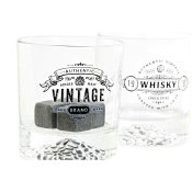 Glasset DKD Home Decor Transparent Mrkgr Glas Sten Loft 320 ml
