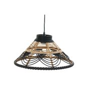 Taklampa DKD Home Decor Rattan Dvobarvna 50 W (41 x 41 x 21 cm)