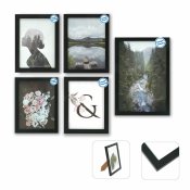 Fotoram DKD Home Decor Multipel kortlsare 23 x 2 x 28 cm Svart