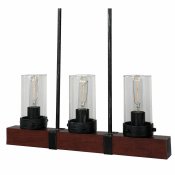 Taklampa DKD Home Decor Glas Svart Brun Aluminium (50 x 8 x 21 c