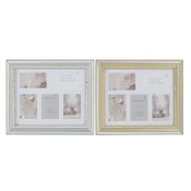 Fotoram DKD Home Decor Luxury 46,5 x 2 x 40 cm Glas Silvrig Gyll